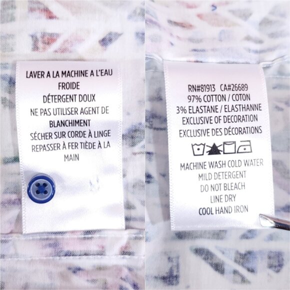 Robert Graham Mens 2XLT Abstract Geometric Colorful Long Sleeve Button Up Shirt - Picture 14 of 16